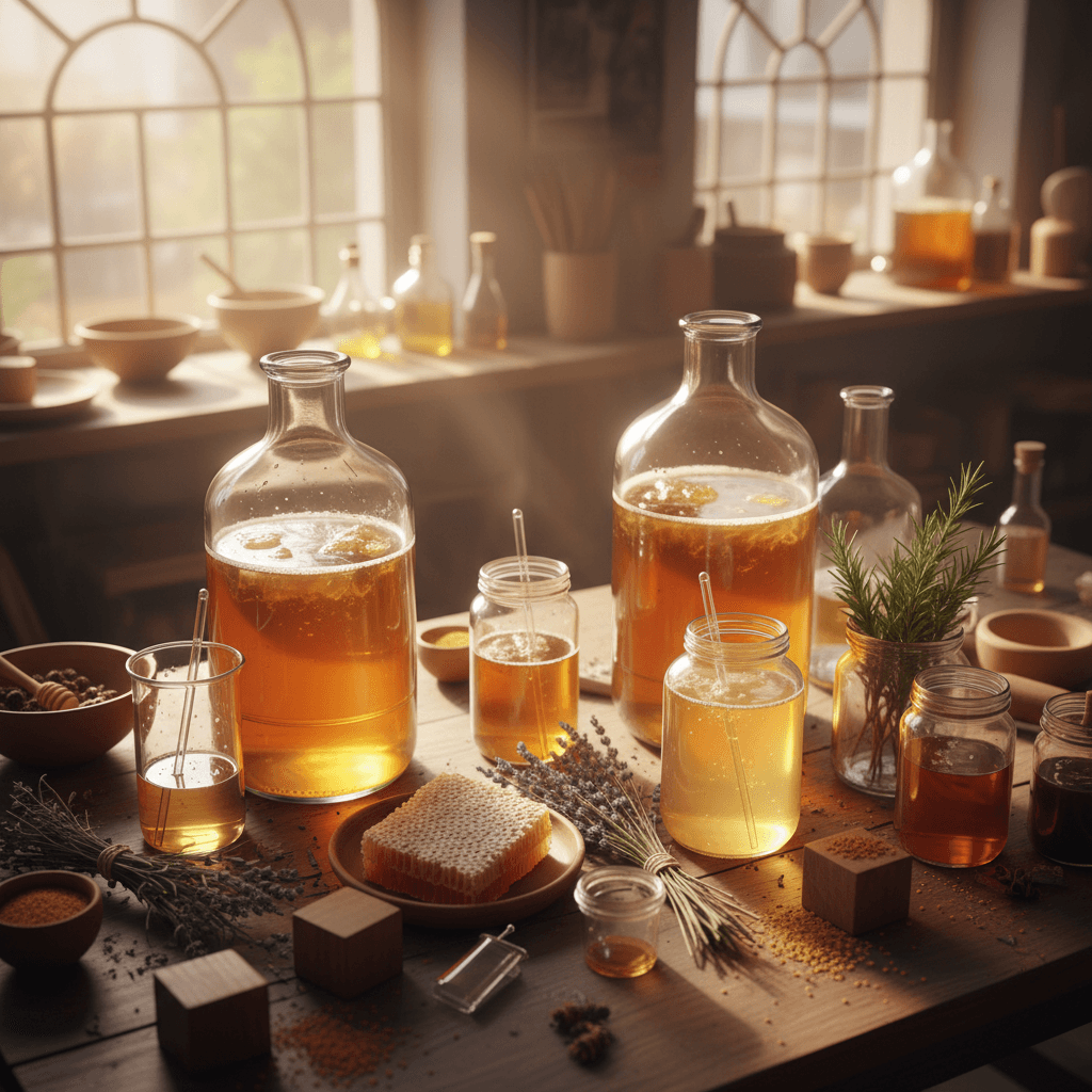 Artisanal mead fermentation process