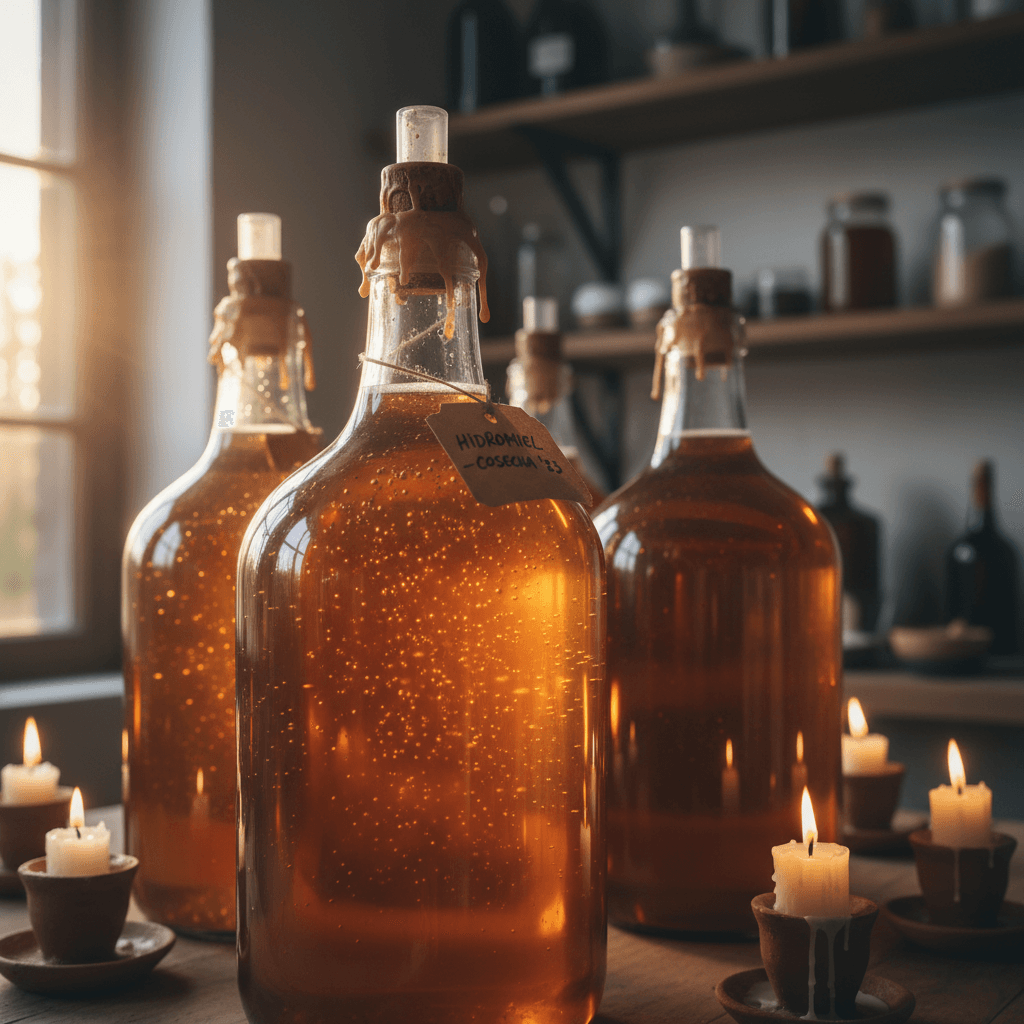 Artisanally fermented mead in process